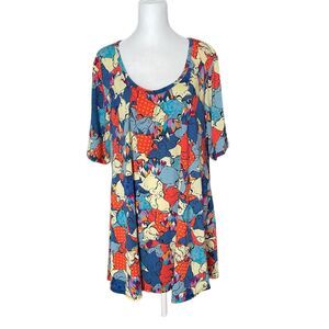 LuLaRoe Plus 2XL Tunic Top Oogie Boogie Colorful Blouse Nightmare Before